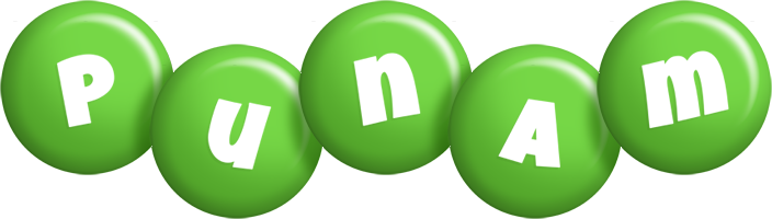 Punam candy-green logo