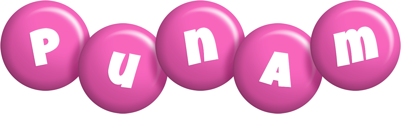 Punam candy-pink logo