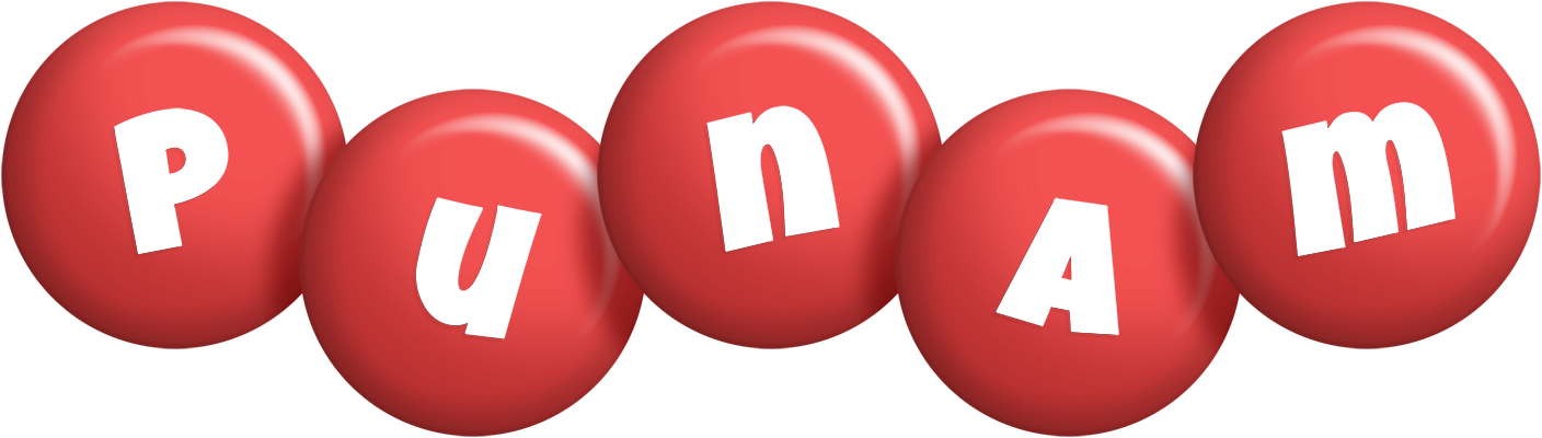 Punam candy-red logo