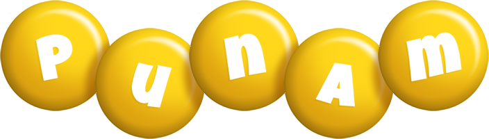 Punam candy-yellow logo