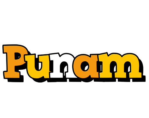 Punam cartoon logo