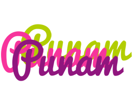 Punam flowers logo