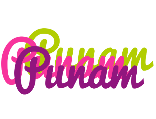 Punam flowers logo