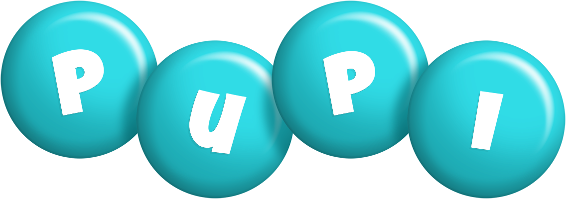 Pupi candy-azur logo