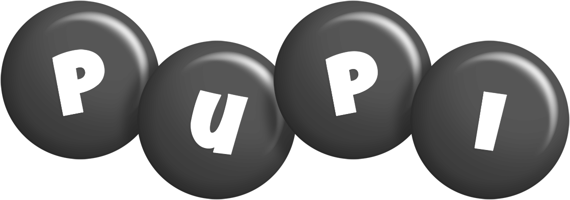 Pupi candy-black logo