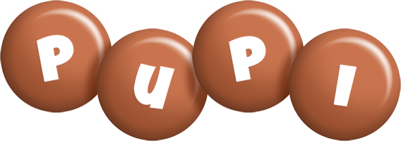 Pupi candy-brown logo