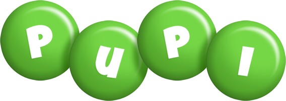 Pupi candy-green logo