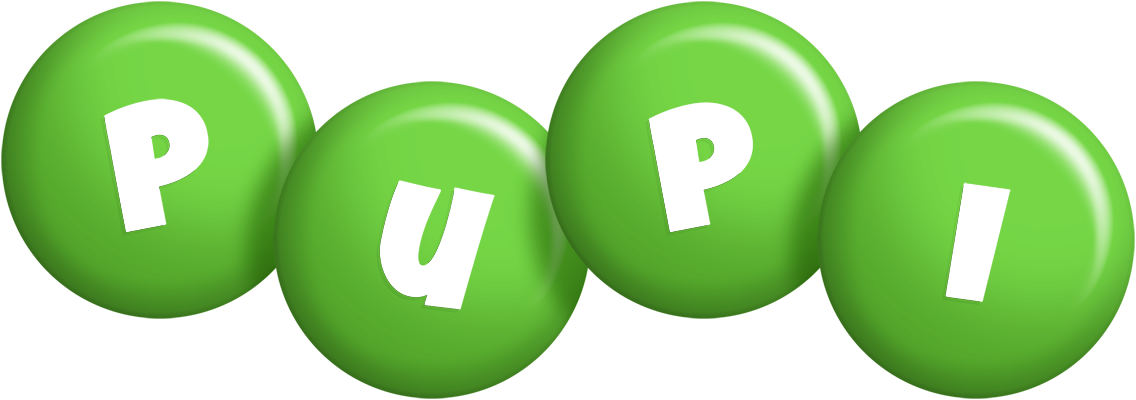 Pupi candy-green logo