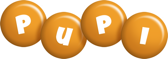 Pupi candy-orange logo