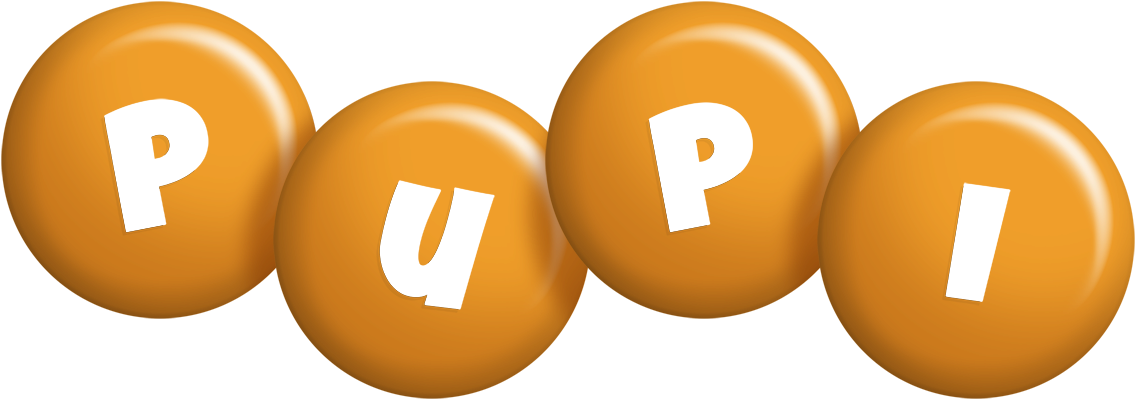 Pupi candy-orange logo