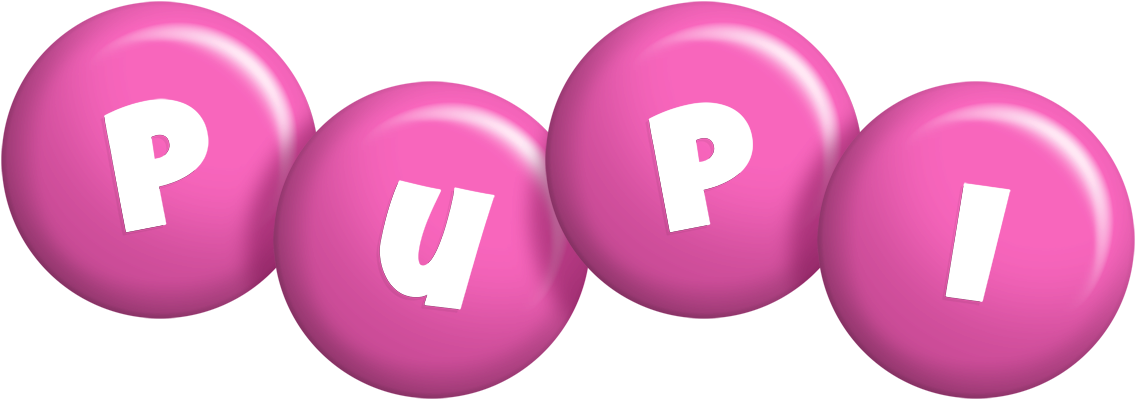 Pupi candy-pink logo