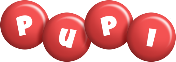 Pupi candy-red logo