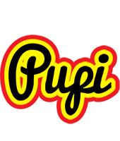 Pupi flaming logo