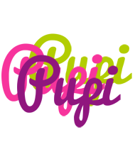 Pupi flowers logo