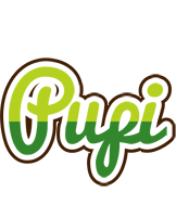 Pupi golfing logo