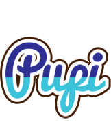 Pupi raining logo