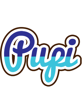 Pupi raining logo