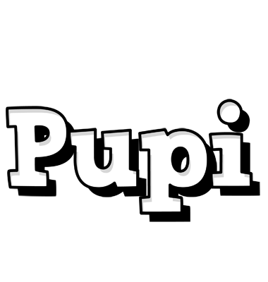 Pupi snowing logo