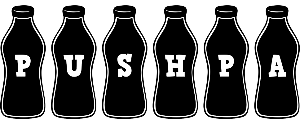 Pushpa bottle logo