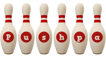 Pushpa bowling-pin logo