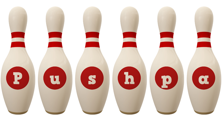 Pushpa bowling-pin logo