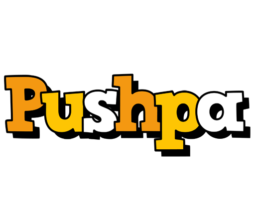 Pushpa cartoon logo