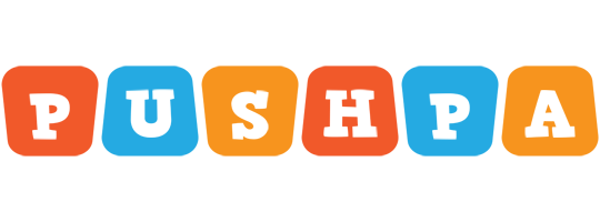 Pushpa comics logo