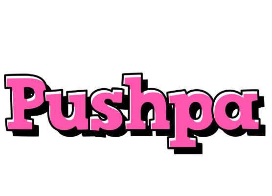 Pushpa girlish logo