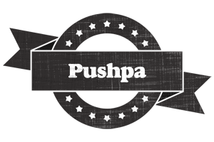 Pushpa grunge logo