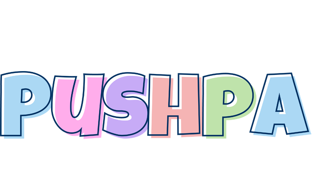 Pushpa pastel logo