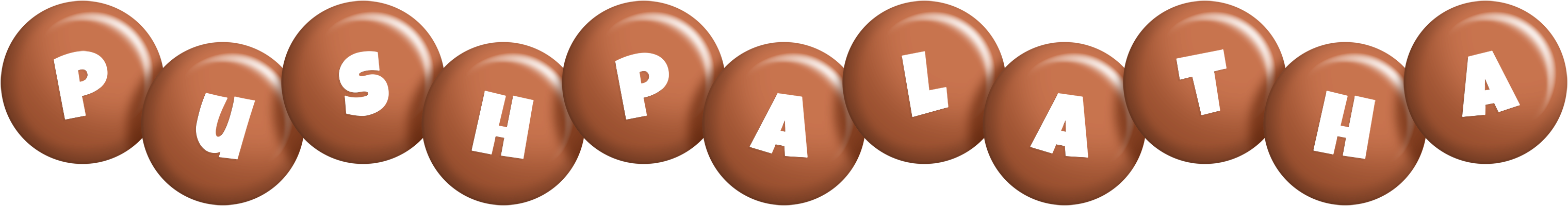 Pushpalatha candy-brown logo