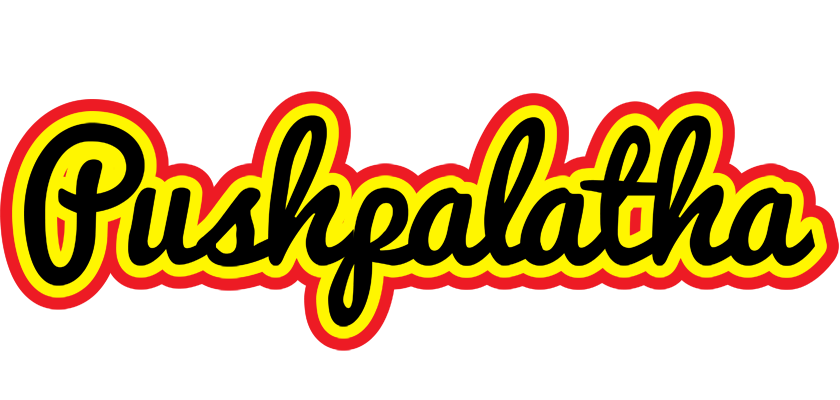 Pushpalatha flaming logo