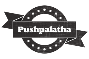 Pushpalatha grunge logo