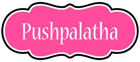 Pushpalatha invitation logo