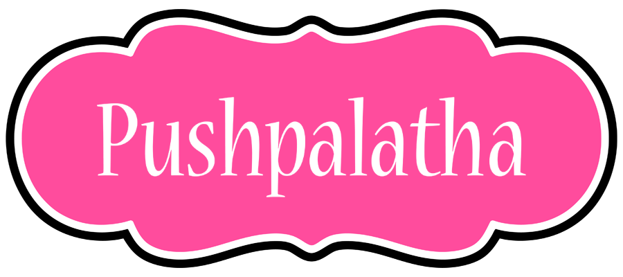 Pushpalatha invitation logo