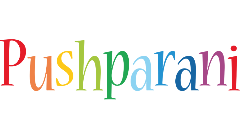 Pushparani birthday logo