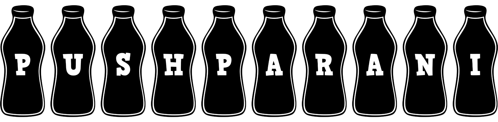 Pushparani bottle logo