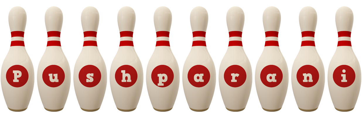 Pushparani bowling-pin logo