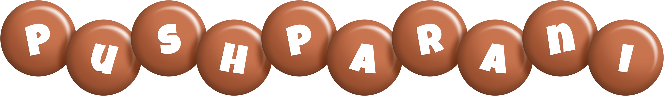 Pushparani candy-brown logo