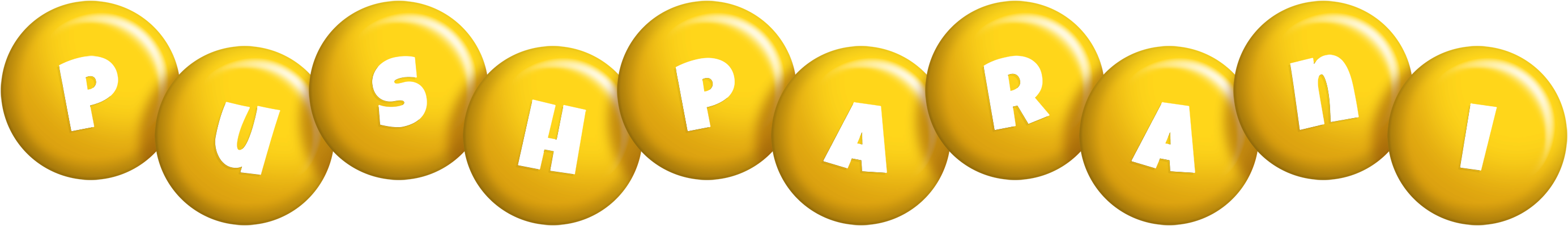 Pushparani candy-yellow logo