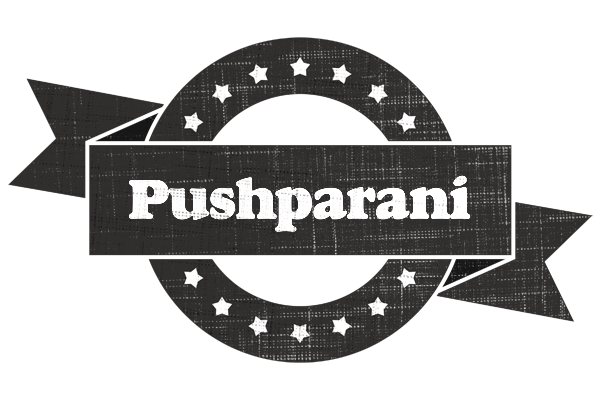 Pushparani grunge logo