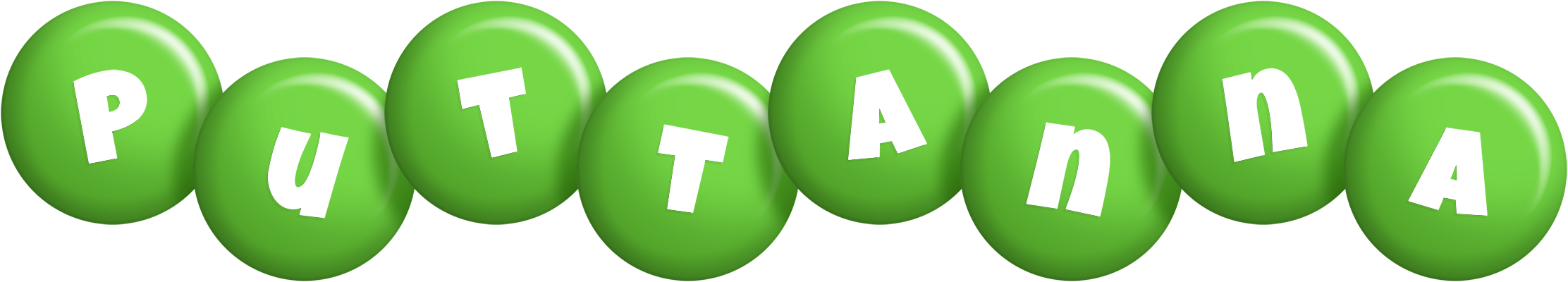 Puttanna candy-green logo