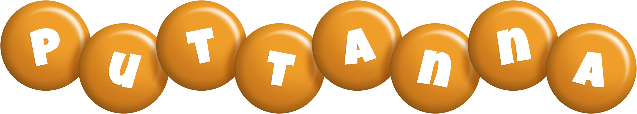 Puttanna candy-orange logo