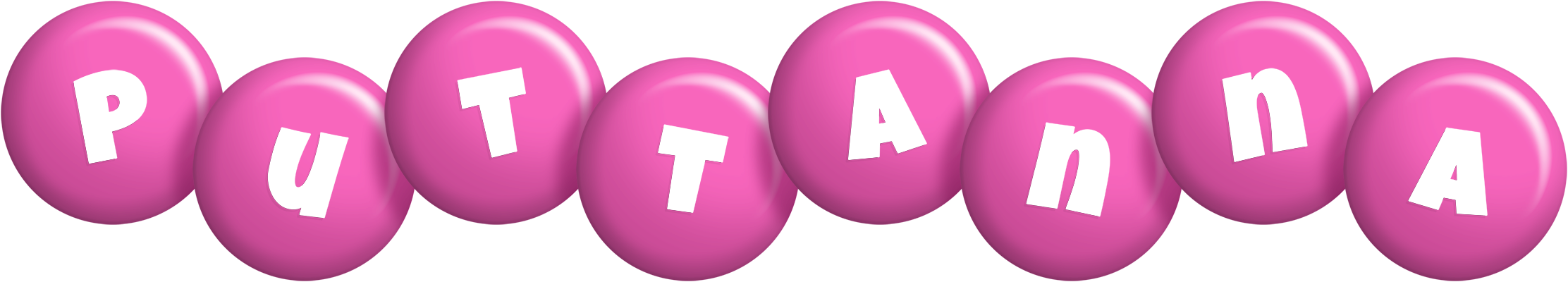 Puttanna candy-pink logo