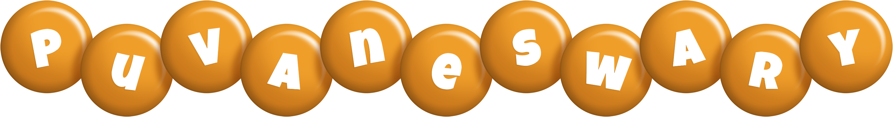 Puvaneswary candy-orange logo