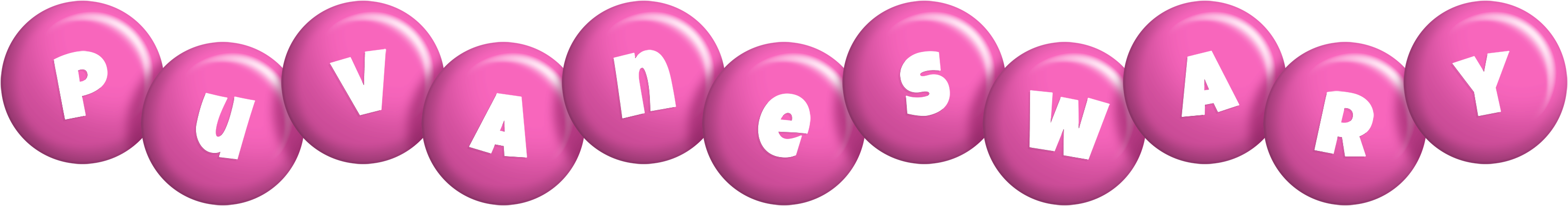 Puvaneswary candy-pink logo
