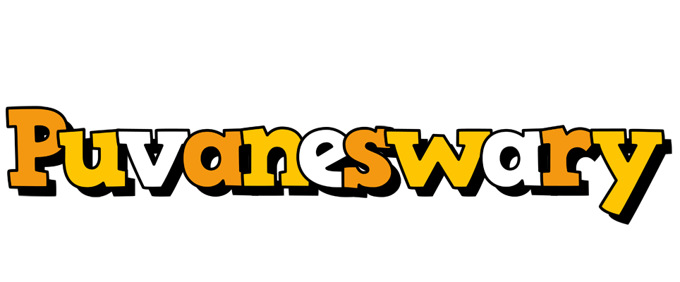 Puvaneswary cartoon logo