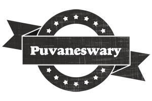 Puvaneswary grunge logo