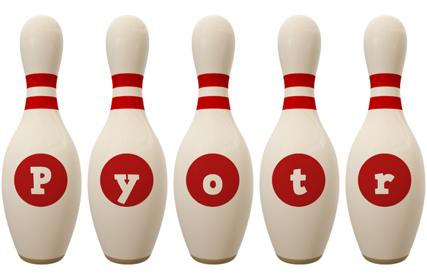 Pyotr bowling-pin logo