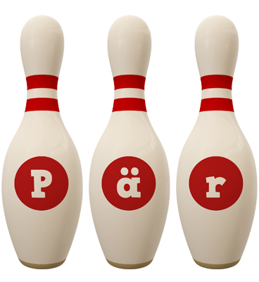 Pär bowling-pin logo